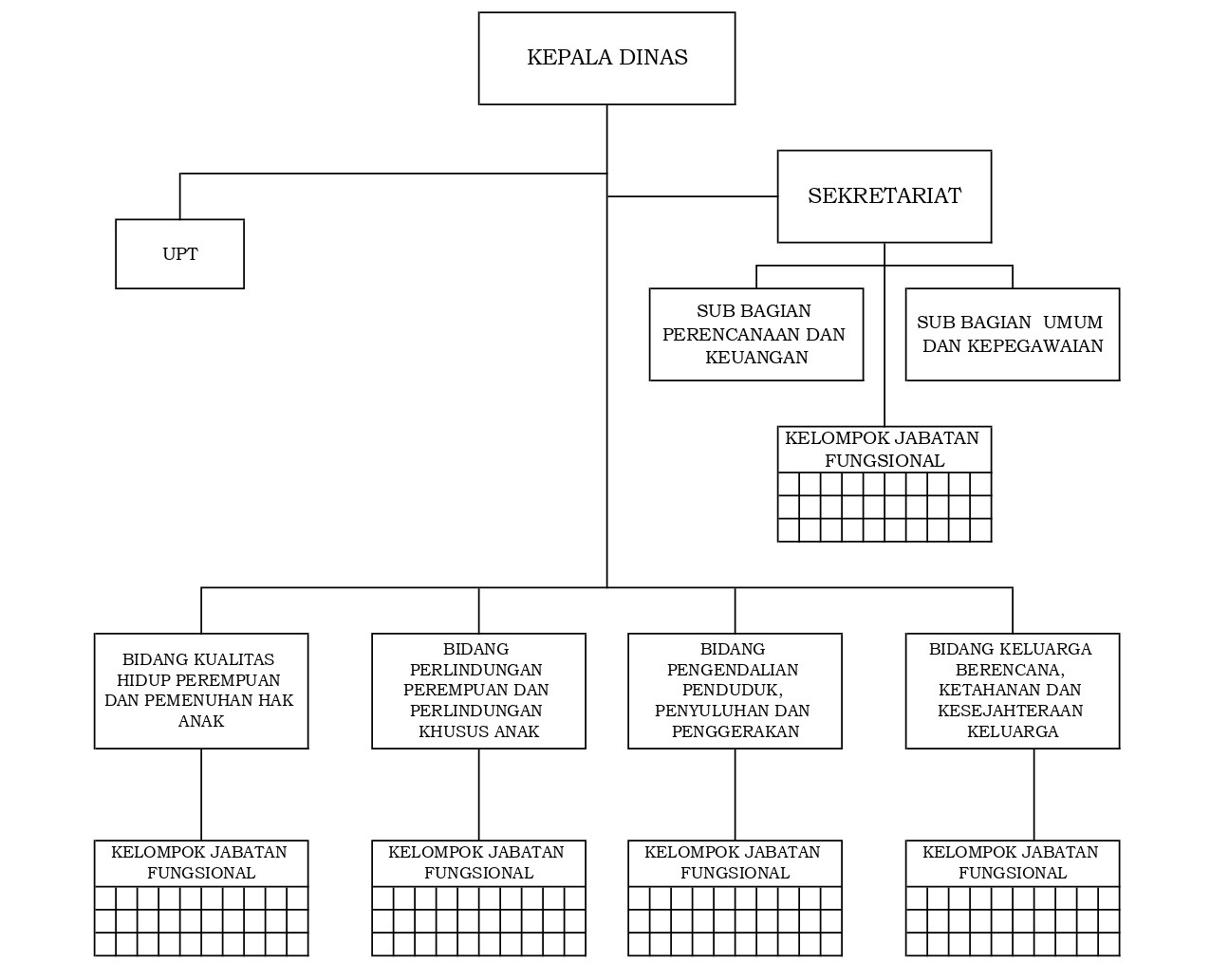 Struktur Organisasi DPPPA